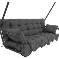 Cojines para Asiento, Respaldo y 2 Cojines Laterales, Color Gris - details 2