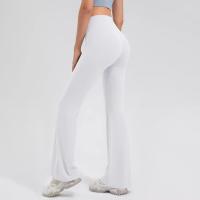 Pantalones acampanados de cintura alta de talla grande, pantalones de Yoga, pantalones cortos, mallas de entrenamiento, pantalones acampanados deportivos, pantalones deportivos para mujer - details 12