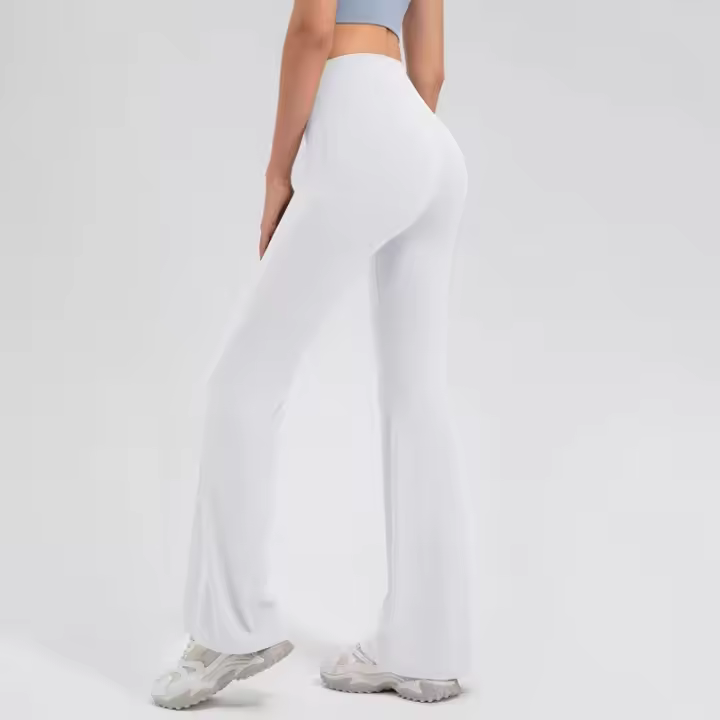 Pantalones acampanados de cintura alta de talla grande, pantalones de Yoga, pantalones cortos, mallas de entrenamiento, pantalones acampanados deportivos, pantalones deportivos para mujer - 1