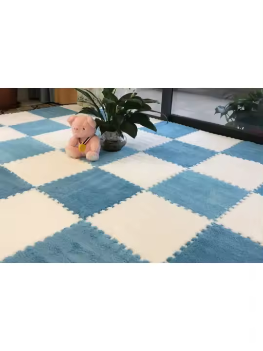 Alfombra de empalme de 20 piezas para habitación, manta de cabecera para niños, resistente a las manchas, 30x30 Cm - 1