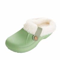 Zuecos clásicos forrados de piel para hombre y mujer, zapatos de jardín impermeables, zapatillas peludas de Casa cálidas para interiores y exteriores, Invierno - details 4