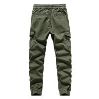 Pantalones Cargo de Moda para Hombres CHAIFENKO Color Sólido, Múltiples Bolsillos, Fuerza Elástica, Movimiento - details 6