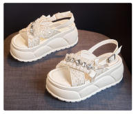 Sandalias Casuales de Moda para Mujer Nuevos Zapatos de Playa con Suela Gruesa y Cruzada con Estilo - details 21