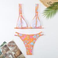 Conjunto de dos piezas Traje de baño sexy con tanga estampado para mujer Primavera/Verano 2024 - details 5