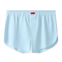 Calzoncillos Boxer simples a la moda, calzoncillos finos sin costuras de Color sólido, ropa interior transpirable de sensación fresca para hombres de verano - details 16