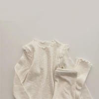 Conjunto De Ropa Para Bebé Niña Primavera Nueva Nacida Con Bodysuit Y Pantalones Ropa Infantil Para 0-2Años Moda Comoda Material Algodón Tratamiento De Fibra - details 3