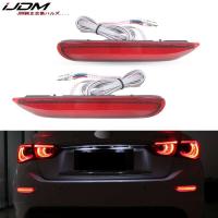 Luces reflectoras de parachoques LED iJDM para Infiniti Q50 QX56 QX60 QX80 Nissan Pathfinder Rogue Ftion como luz trasera, freno y antiniebla trasera - details 0