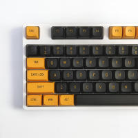 Kit de Teclado Mecánico Personalizado DIY PBT, 149 Teclas, Estilo Inglés, Negro, Amarillo - details 1