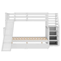 Cama de Almacenamiento Multifuncional Blanca 90 x 200 sobre 140 x 200 Con Cajones - details 6