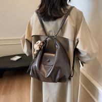 Bolso Tote para Mujer, Bolso de Hombro de Gran Capacidad para Viajes Diarios, Mochila Versátil con Cierre de Cremallera, Diseño Ligero en Negro, Café, Marrón Claro - Acabado con Pintura en los Bordes - details 8