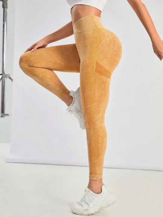 Pantalones de yoga para entrenamiento de ejercicio, cintura cruzada para gimnasio para mujer, levantamiento de cadera, ajuste ajustado para deportes al aire libre - 1