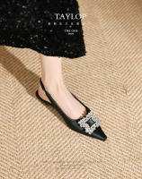 Nuevos zapatos planos de estilo francés con hebilla cuadrada y boca baja para mujer - details 2