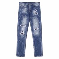 Dsquared2 pantalones vaqueros para hombre splash-ink rasgados biker denim pantalones slim fit high street - details 9