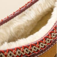 New Winter Retro Women Snow Warm Suede Leather Lazy Loafers Boots Shoes Woman Lady Female Flat Bottine Botas Boots Mujer Shoes - details 4