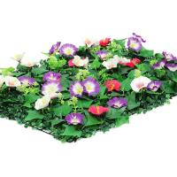 Panel de pared de plantas artificiales Morning Glory, 60x40cm, paneles de pared de plástico resistentes a los rayos UV, fondo realista DIY - details 10