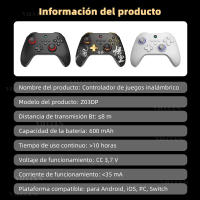 PC Mando inalámbrico Compatible con Bluetooth Gamepad mecánico con gatillo Hall, 3D giroscopio, Joystick para ordenador, Windows 7, 10, 11, Steam Deck, Switch, ios, Android Joystick - details 7