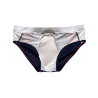 Jessborn calzoncillos de natación para hombre, bañador profesional de cintura baja con bloqueo de color a la moda, entrenamiento de primavera caliente en la playa - details 14