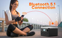 Reproductor de CD portátil con altavoces duales, reproductor de CD recargable Bluetooth,Boombox reproductor de CD con Radio FM, reproduce CD/disco MP3/USB/TF, Conector de auriculares, cargador incluido - details 1
