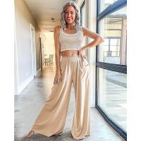 Pantalones de verano para mujer con cintura elástica, bolsillos, estilo chic y elegante - details 3