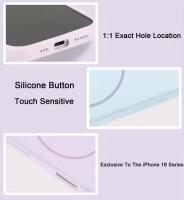 Nuevas fundas protectoras de silicona con carga inalámbrica magnética Magsafe para iPhone 16 15 14 Plus Apple 16 15 14 Pro Max - details 3