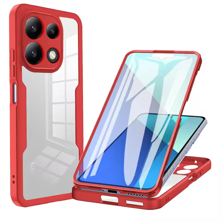 Funda 360 de protección completa para Xiaomi Redmi Note 13, 4G, Con película protectora incorporada - 1