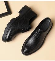 Zapatos con elevador de vestir para hombre, plataforma transpirable, informales, de negocios, de lujo, de cuero genuino, 5/8/10CM, más altos - details 8