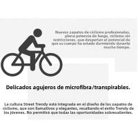 Zapatos de Ciclismo para Aire Libre Fondo de Goma Sin Cierre, Fondo para Carretera y Montaña con Doble Hebilla - details 5