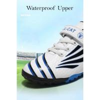 Nuevos zapatos de fútbol dorados a la moda para niños, zapatos de fútbol antideslizantes cómodos, zapatillas deportivas para niños, zapatillas deportivas para niños - details 8