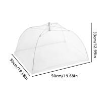 Cubierta de malla plegable para alimentos, tienda de campaña para el hogar, mesa de comedor, mostrador de cocina, alimentos, verduras, frutas, paraguas, transpirable, insectos - details 8