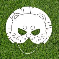 Búho creativo DIY máscara de relleno de Color juguete elefante astronauta máscara en blanco juguete mono pintado pintura Panda máscara niños - details 11