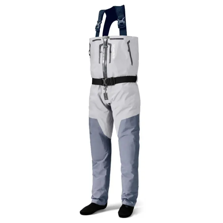 Medias transpirables con cremallera para pesca con mosca, botas de pesca para el pecho, botas de caza al aire libre, pantalones ligeros impermeables para vadear - 1