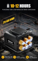 Tijeras de podar eléctricas profesionales SWANSOFT 758 de 40 mm con batería de 4Ah+4Ah y pantalla LED para podar árboles - details 5