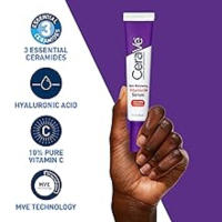 CeraVe C Ácido hialurónico, suero iluminador de la piel para el rostro con 10% de vitamina C pura, sin fragancia, 1 fl. Oz - details 6