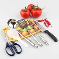Juego de utensilios de cocina con bolsa de transporte para acampada, 7 piezas, barbacoa, playa, senderismo, organizador de viaje, paquete de almacenamiento, equipo de utensilios de cocina - details 4