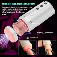 Embalaje privado Sexy automático usable masturbación copa telescópica giratoria masturbador masculino mamada vagina vibrador adultos juguetes sexuales para hombre - details 9