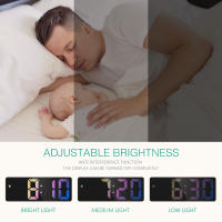 ORIA-reloj despertador Digital inteligente para mesita de noche, dispositivo electrónico de escritorio, despertador, LED - details 1