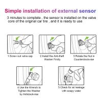 Sistema de supervisión de presión de neumáticos TPMS para motocicleta, 0-6,6 bar, 2 sensores, pantalla colorida precisa, probador de neumáticos, accesorios para motocicleta - details 6