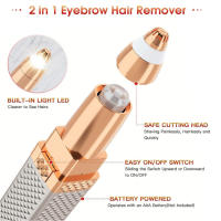 Depiladora Facial eléctrica para mujer, afeitadora Facial hine, recortadora de cejas, afeitadora indolora para Bikini - details 1
