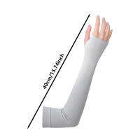 Mangas de brazo de enfriamiento de verano, cubierta ultrafina de secado rápido, Mangas de medio dedo para actividades al aire libre de verano - details 3