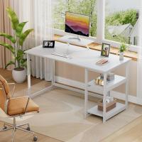 Escritorio de Computadora con Estantes Reversibles Mesa de Oficina para Ahorro de Espacio - details 49