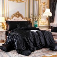 Juego de Ropa de Cama de Color Sólido con Funda de Edredón de Seda de Morera Cubierta de Cama y Funda de Almohada de Lujo en Seda de Satén Tamaño King Queen Double Twin - details 21
