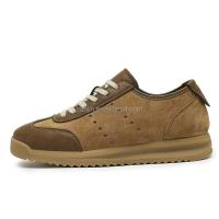Nuevas zapatillas informales de cuero versátiles para hombre con cordones de alta calidad, zapatos clásicos, logotipo de marca de lujo único - details 2