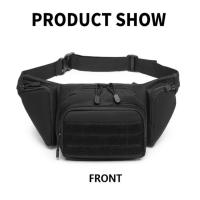 Riñonera de gran capacidad para exteriores, bolsa de pecho de nailon de alta densidad, impermeable, para escalada, multifuncional, Molle, bolsa colgante para cintura de viaje - details 2