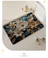 Alfombra de Baño 3D Absorbente Barro de Diatomeas Suave Alfombra de Entrada Antideslizante - details 6