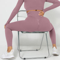 Hamidou-mallas de cintura alta para mujer, pantalones de gimnasio, trajes de entrenamiento, ropa deportiva para gimnasio - details 3