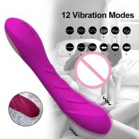Juguete sexual del vibrador del dildo del punto G poderoso para las mujeres del estimulador del clítoris del clítoris del masajero de la masturbación femenina con USB recargable - details 2