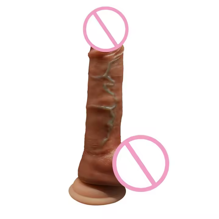 Juguetes sexuales, pene simulado eléctrico carne suave ventosa femenina vibrador consolador masturbador juguetes sexuales - 1