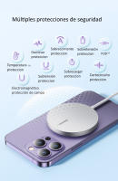 Baseus Cargador inalámbrico magnético 15W carga rapida para iPhone, Xiaomi, Samsung, Huawei - details 12