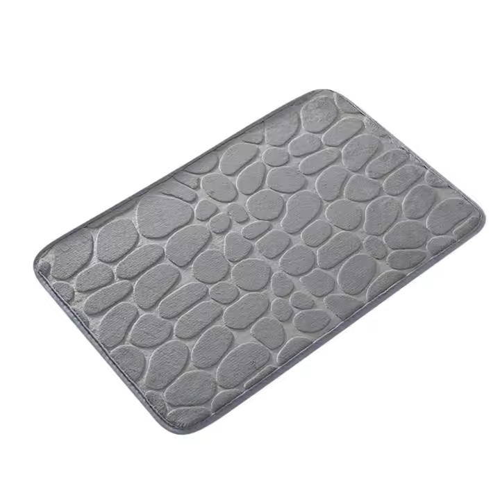 Alfombra de Baño de Espuma de Memoria Suave y Gruesa Impermeable, Antideslizante, Lavable para Baño - 1