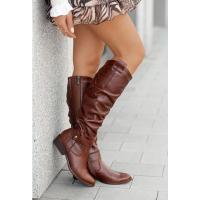Botas de gamuza para mujer, zapatos de botas largas informales a la moda para exteriores - details 5